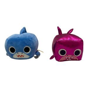 Pet Simulator X Dark Matter Shark and Mystery Blue Shark Plush Set 4”